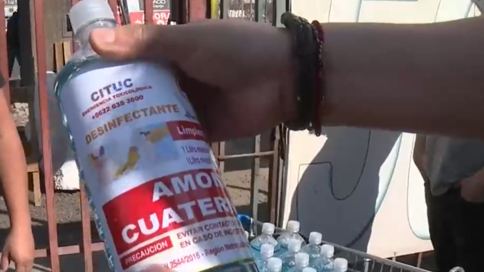 Tras reportaje de CHV Noticias: Comerciantes acudieron en masa a devolver falso amonio cuaternario