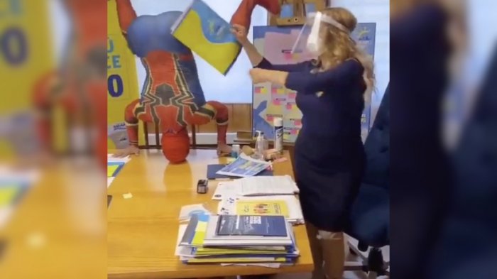 Cathy Barriga bailó el 