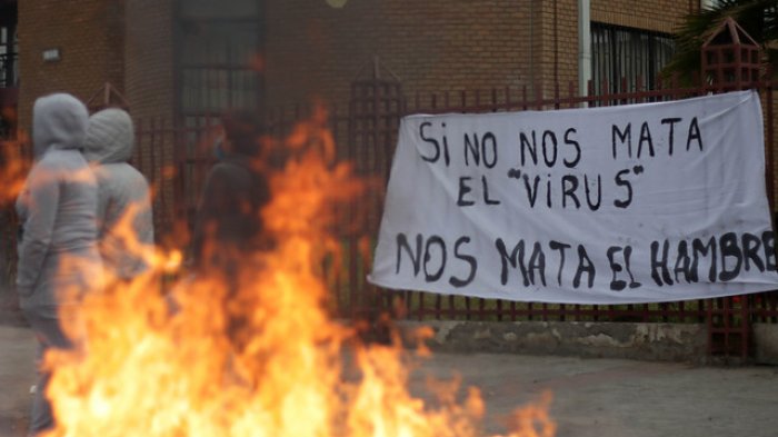 Cuando se protesta por pasar hambre: Radiografía a los chilenos más afectados por la cuarentena
