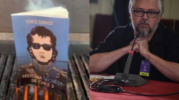 Baradit por tuitero que quemó uno de sus libros: 
