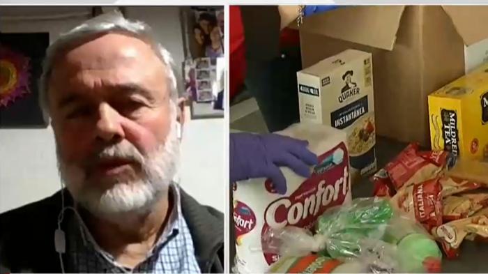 Benito Baranda por entrega de cajas de alimentos: 