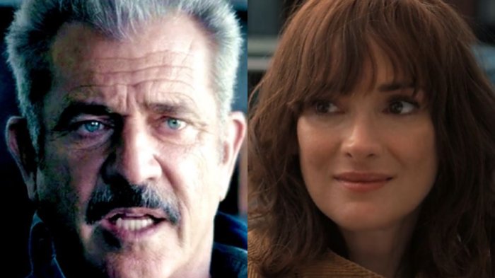 Winona Ryder denunció comentarios antisemitas y homófobos de Mel Gibson: El actor lo desmiente