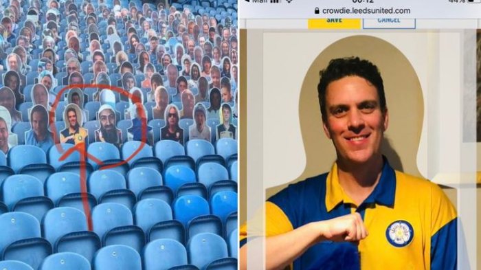 El delirante reclamo de un hincha del Leeds: Apareció en el estadio al lado de Bin Laden