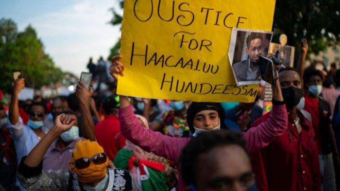 Al menos 166 muertos en protestas por homicidio de popular cantante en Etiopía