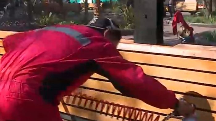 Tecnología chilena: La Plaza de Armas fue sanitizada con nanopartículas de cobre