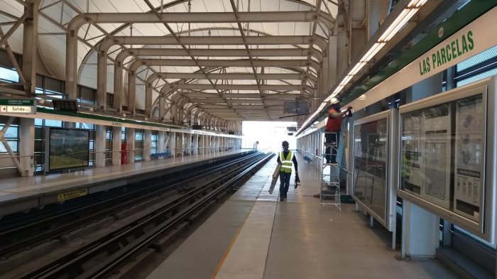 Reabren Las Parcelas en la Línea 5 de Metro: Sólo faltan 6 estaciones para el 100% de la red