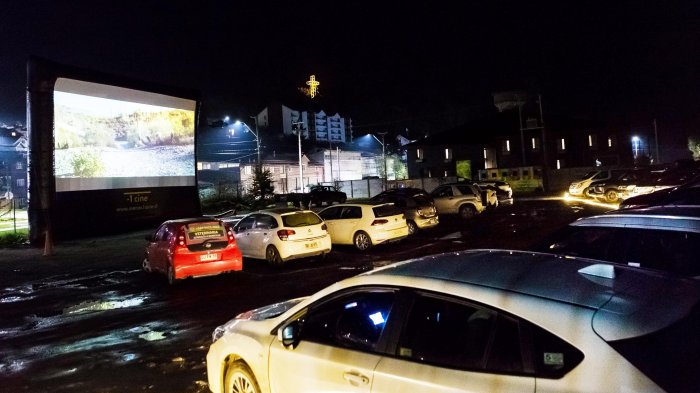 Puerto Varas inauguró el primer autocine del sur del país