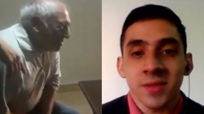 Agustín, el nieto que sorprendió a su abuelo por Zoom al recibirse de abogado: 