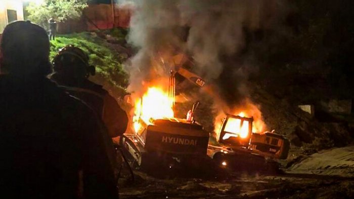Queman dos maquinarias en predio de Viña del Mar destinado para viviendas sociales