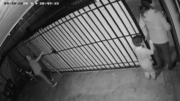 Pudo ser una tragedia: Familia se salvó por segundos luego que chocaran el portón de su casa