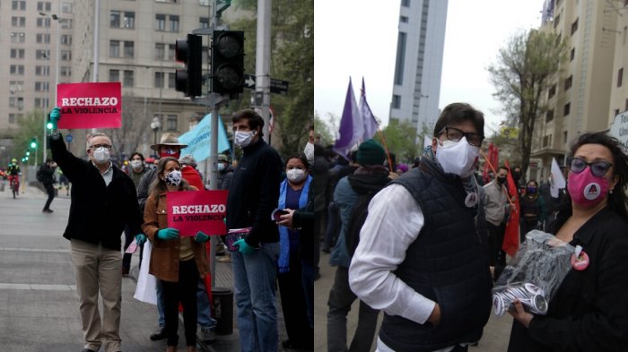 Banderazos por el Apruebo y el Rechazo se tomaron las calles ante inicio de la franja