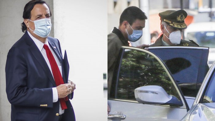 Ministro Pérez y general Rozas tuvieron breve reunión en La Moneda