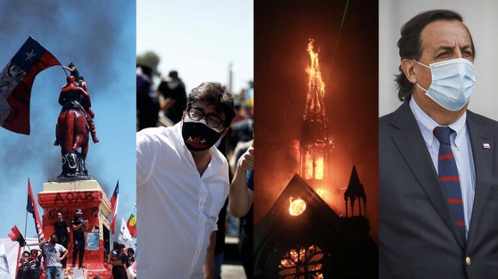 Resumen completo del aniversario del 18-O: De la protesta pacífica a la quema de iglesias