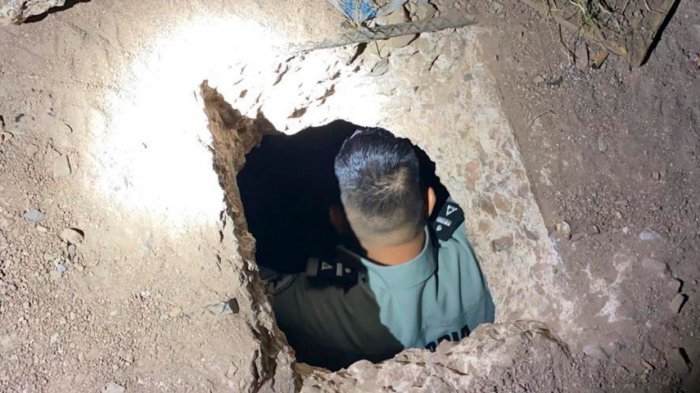 Encuentran túnel que conecta México con Estados Unidos