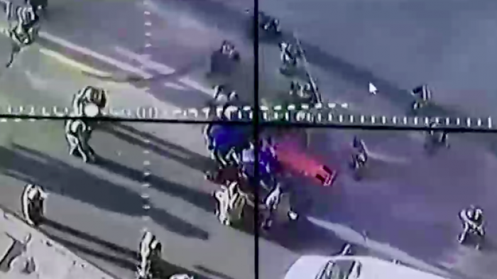 Manifestaciones en Plaza Baquedano: Carabinero fue atropellado por un vehículo particular