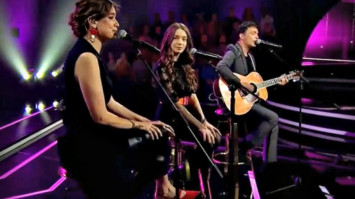 La emotiva canción que Millaray Viera, Álvaro López y su hija cantaron como familia en 