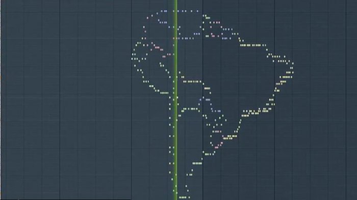 Pusieron el mapa de Sudamérica en el piano y así sonaría Chile