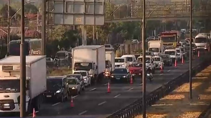 Accidente múltiple generó gran congestión en Autopista Central