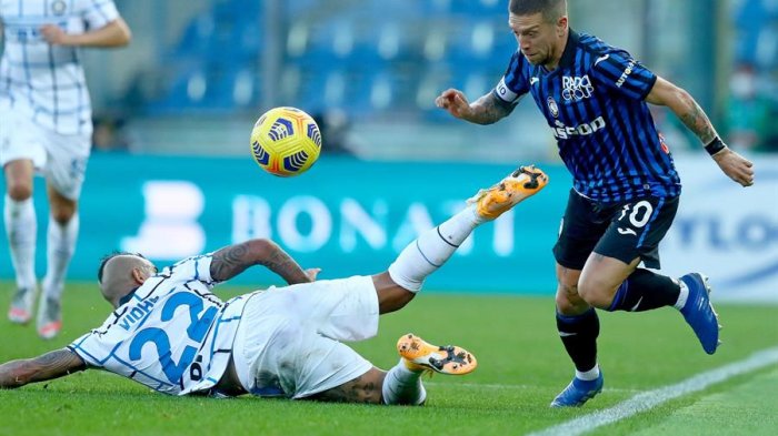 Con Alexis y Vidal desde el arranque: Inter igualó ante el Atalanta en la Serie A