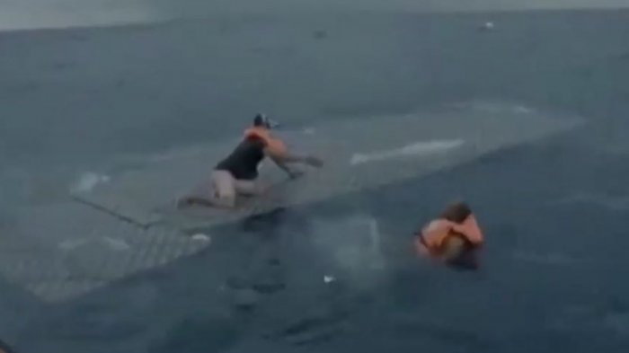 El desgarrador video del rescate de migrantes: Seis personas murieron en el naufragio