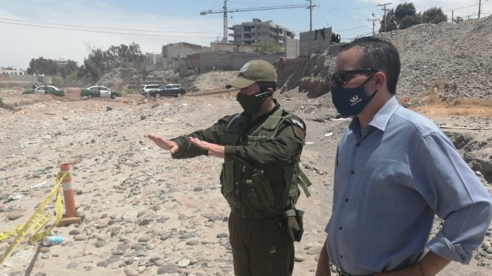 Arica: Investigan hallazgo de cuerpo calcinado en el lecho del río San José