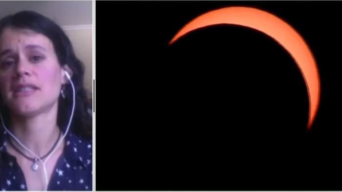 Daphnea Iturra y el eclipse en el resto de Chile: “Se van a ir cubriendo algunas partes más o menos, pero se observará”