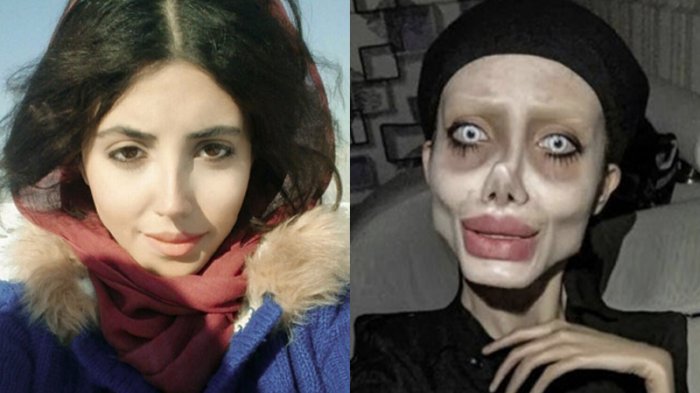 Condenan a 10 de cárcel a joven iraní que intentó parecerse a Angelina Jolie