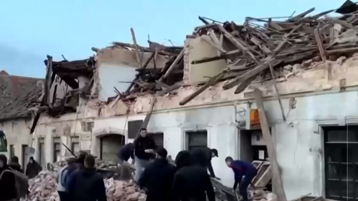 Estas son las impactantes imágenes que dejó el sismo que sacudió a Croacia