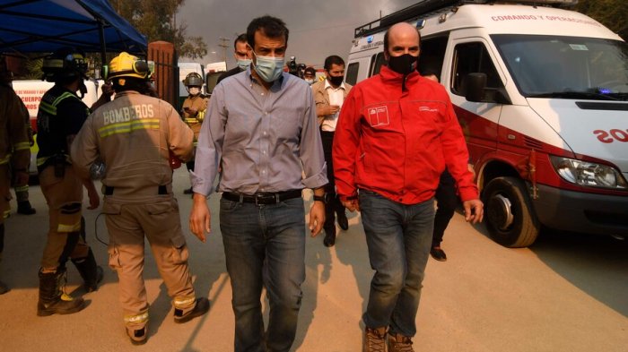 “Los vamos a perseguir”: Ministro Delgado anunció acciones legales contra responsables de incendio en Quilpué