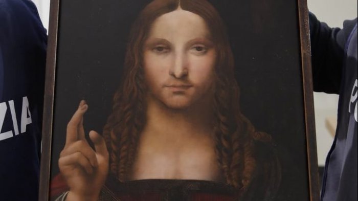 Recuperan copia robada de la pintura más cara del mundo, obra de Leonardo da Vinci