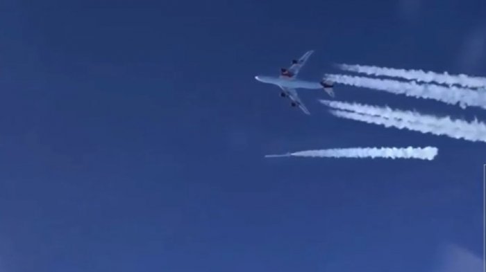 Histórico: Lanzan un satélite en órbita desde un avión Boeing 747 modificado