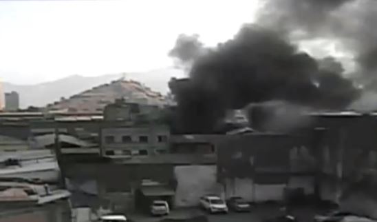 Incendio afecta a un local en las cercanías de la Vega Central