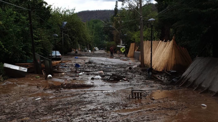 Así quedó el hotel familiar de Pangal Andrade tras el aluvión en San José de Maipo