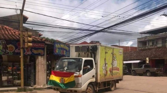 Insólito traslado en Bolivia: Vacunas llegaron en un camión frigorífico de pollos