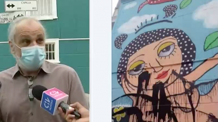 Dueño de casa donde se pintó mural de Mon Laferte: 