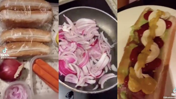 Con cebolla morada y un martini: 