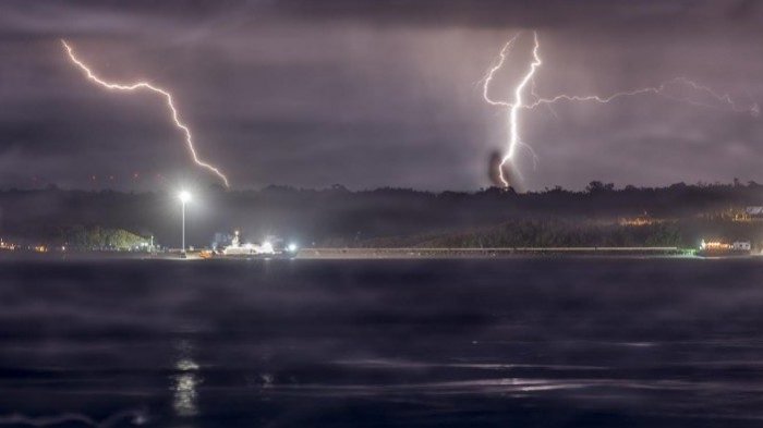 Anuncian probables tormentas eléctricas desde la Región Metropolitana hasta Los Lagos
