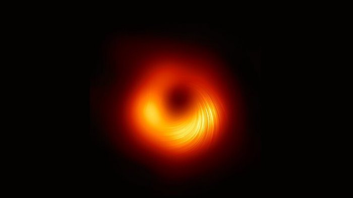 Histórico hallazgo para la astronomía: Capturan primera imagen del campo magnético de un agujero negro