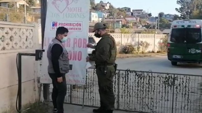 14 clientes estaban dentro: Motel en Quilpué fue sancionado por funcionar en cuarentena