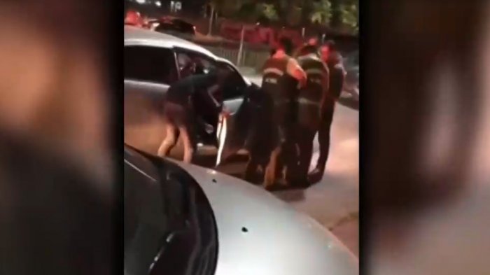 Persecución terminó con dos detenidos y un vehículo policial volcado en Quilicura