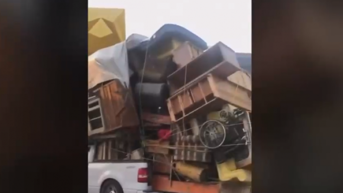 Insólita mudanza en México: Se llevaron toda la casa de un viaje