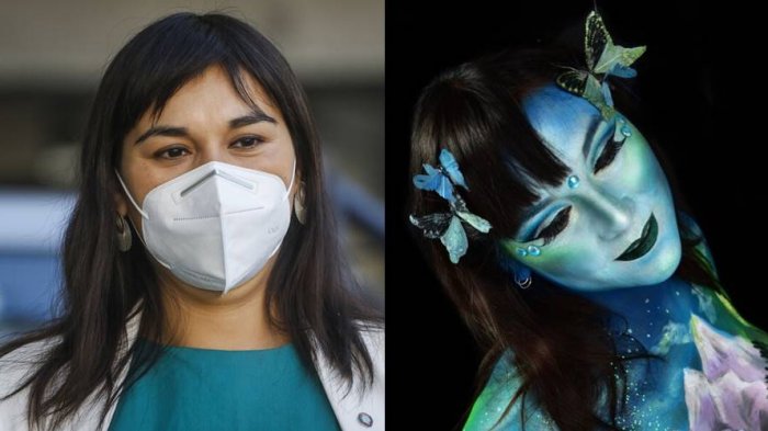 Izkia Siches luce su embarazo en artística sesión de fotos con el cuerpo pintado