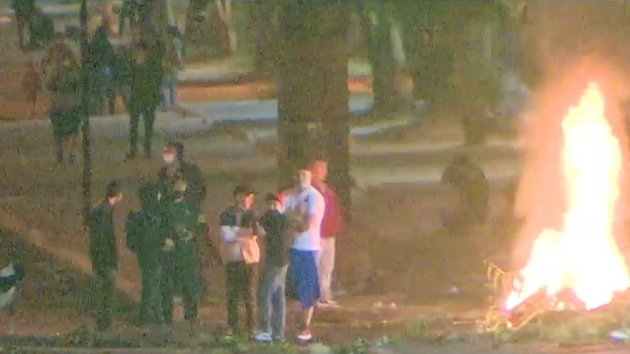 Detienen a 11 personas tras desórdenes en Peñalolén por aniversario de Colo Colo