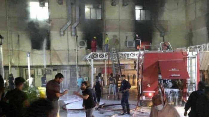 Hospital con pacientes de COVID-19 se incendió por explosión en Irak: Hay al menos 24 muertos