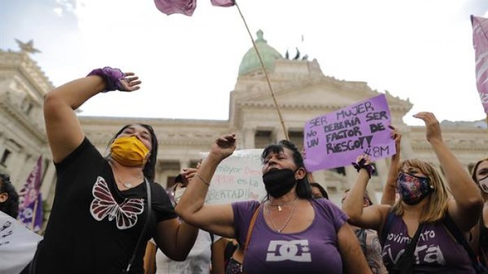 Argentina reporta un femicidio cada 39 horas en primer cuatrimestre del 2021