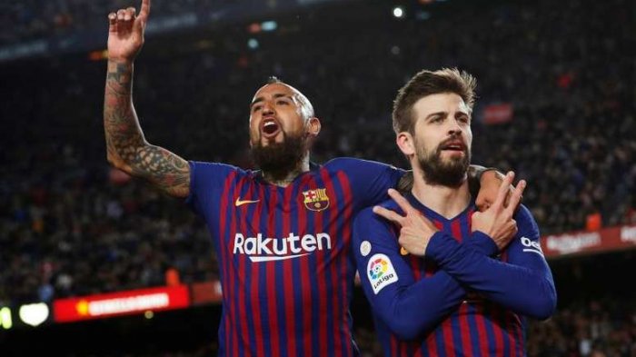 Piqué a Vidal tras celebrar su título con el Inter: 