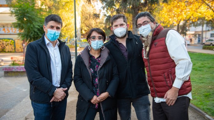 Jadue, Boric y Díaz entregan su apoyo a Karina Oliva para la gobernación de la Región Metropolitana