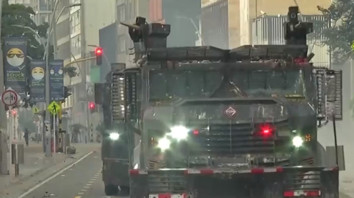 HRW denuncia uso de tanquetas y proyectiles contra manifestantes en Colombia