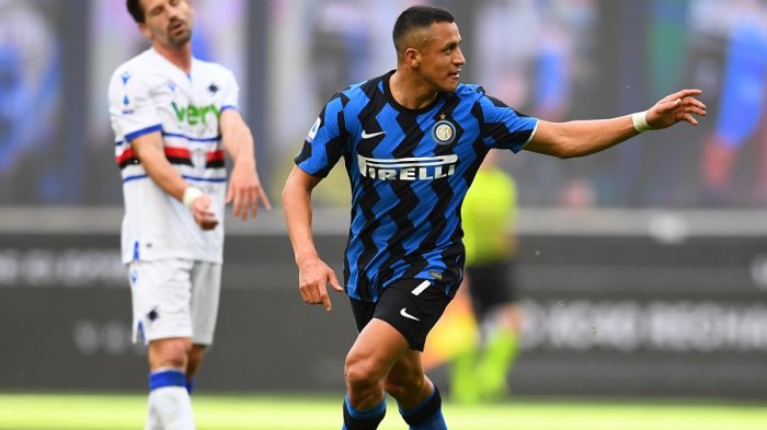 De maravilla: Alexis anotó un doblete en contundente victoria del Inter