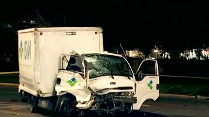 Una persona muerta dejó colisión entre camiones: Tránsito fue cortado en Avenida Providencia